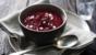 Beetroot soup with feta