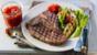 Chargrilled T-bone steak with tomato chilli chutney