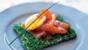 Chive bread with smoked salmon
