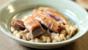 Duck and crushed cannellini beans