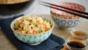 Egg fried rice with tomatoes