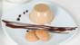 Espresso panna cotta with chocolate sauce