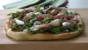Garlic-crust pizza with Parma ham