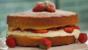 Lemon and strawberry Victoria sponge