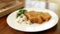 Lemon and thyme pork schnitzel with potato salad