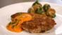 Rosé veal escalope with romesco sauce