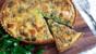 Salmon and watercress tart