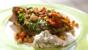 Spiced lamb with chickpeas and roasted peppers