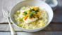Steamed ginger fish served with egg-fried rice
