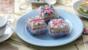 Union Jack fondant fancies