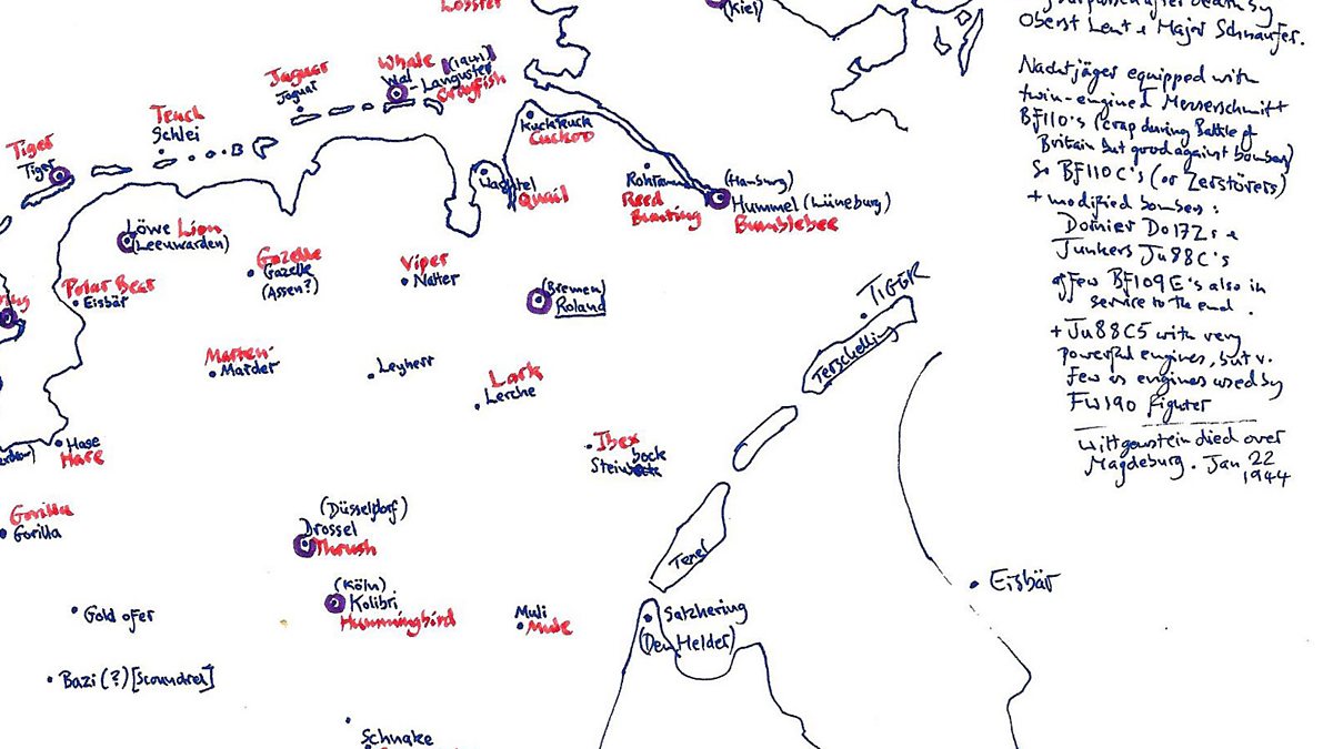 Bbc Radio 3 Map Of Animal Themed Code Names For German Bbc Radio 3 Map Of Animal Themed Code Names For German