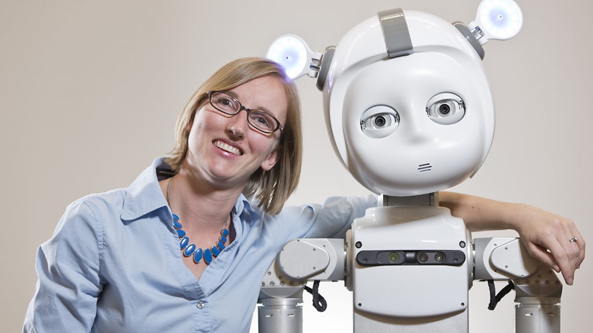 Andrea Thomaz and her Robot