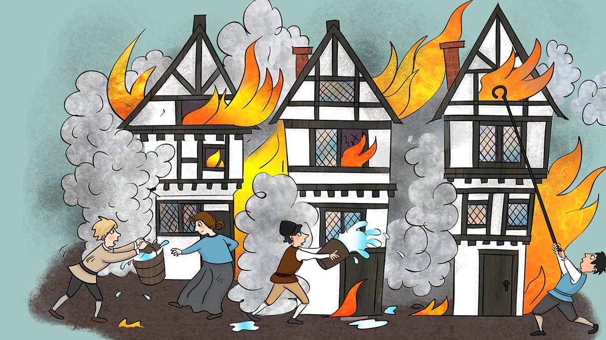BBC School Radio Time to Move, The Great Fire of London, The fire