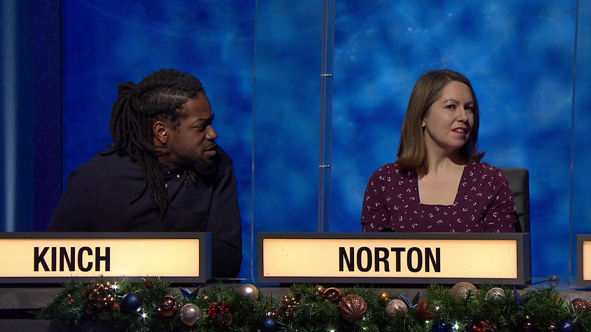 BBC Two University Challenge Christmas 2021 Grand Final Words That