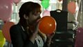 Caroline Inhales Helium