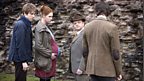 Rory, Amy and the Doctor with the Dream Lord.