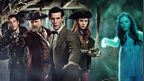 Rory, Captain Avery, The Doctor, Amy, and The Siren