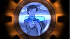 The Doctor with the 'TARDIS Self Destruct Device'