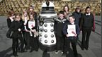 BBC School Report pupils from Birley Community College at Sheaf Square