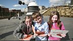 BBC School Reporters from Firth Park Community Arts College at Sheaf Square