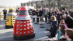 These Daleks are not camera shy!