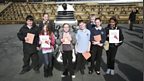 BBC School Reporters from Firth Park Community Arts College at Sheaf Square