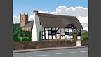 Glebe Cottage - a lovely, if small, thatched cottage with a walled garden