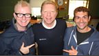 Boris Becker pops in!