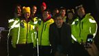Joe Pasquale with the team