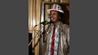 K'naan warming up