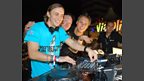 Pete with David and Armin, they played back to back for around 6 hours!