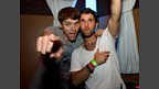 Competition winner Danny and friend James at Space Presents Come Together