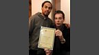 Approved! Dev gets his comedy certificate!