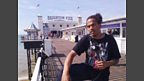 Dev does some experimental busking in Brighton