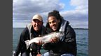 Dev, Hywel, & their 4.5lb monster
