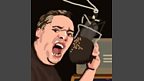 Its Chris Moyles with his Mic