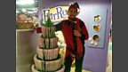 Look, a candy cane mountain!