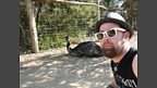 Dan with a kangaroo