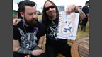 Dez Fafara (DevilDriver) with Dan and his doodle