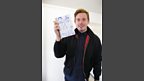 Ben Sansom (Lower Than Atlantis) with his doodle