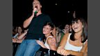 Dave isn't afraid to mingle with his audience.