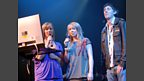 To a lesser extent Matt Fincham took a break from the keyboards as he joined Pauline and Katie for 'Take Me Out'