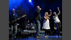 Chris Moyles Show fans Katie and Jen take to the stage with Dom
