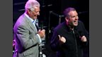 Our first celebrity guest is here - it's the man behind Car Park Catchphrase, Roy Walker. Looks like he's given Chris...