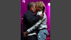 Chris and Justin enjoy a good snog to celebrate Chris becoming Radio 1's longest-serving breakfast DJ.