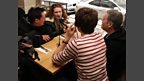 Fiz from Corrie aka Jennie McAlpine joins Chris, Dave and Greg for a cup of tea in the cafe
