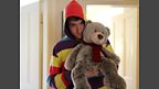 Ryan Bear gets a snuggle