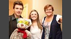 Greg, Ryan Bear, host Lindsay and Mum Ailsa