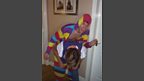 *THAT* photo of Mum Ailsa climbing into Greg's onesie!