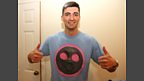 Wallace borrows Greg's t-shirt